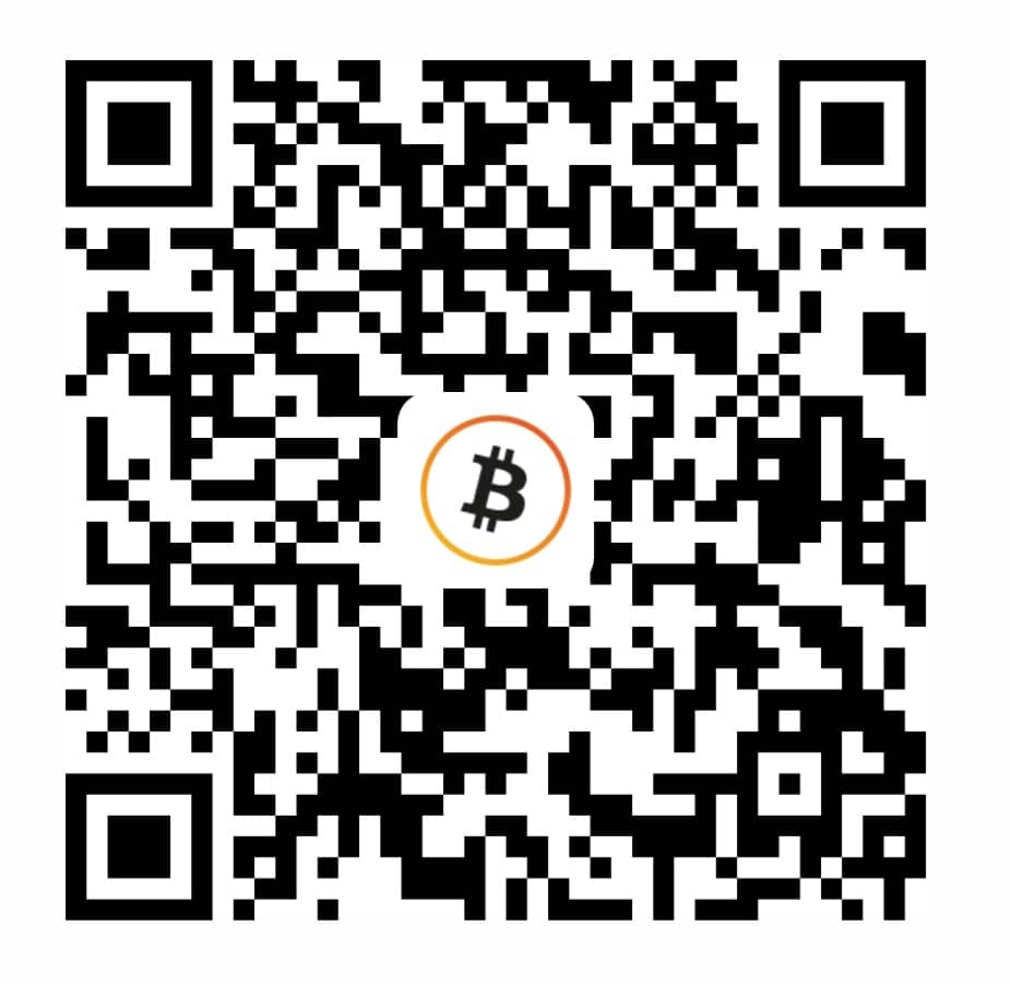 On-chain Bitcoin donation QR